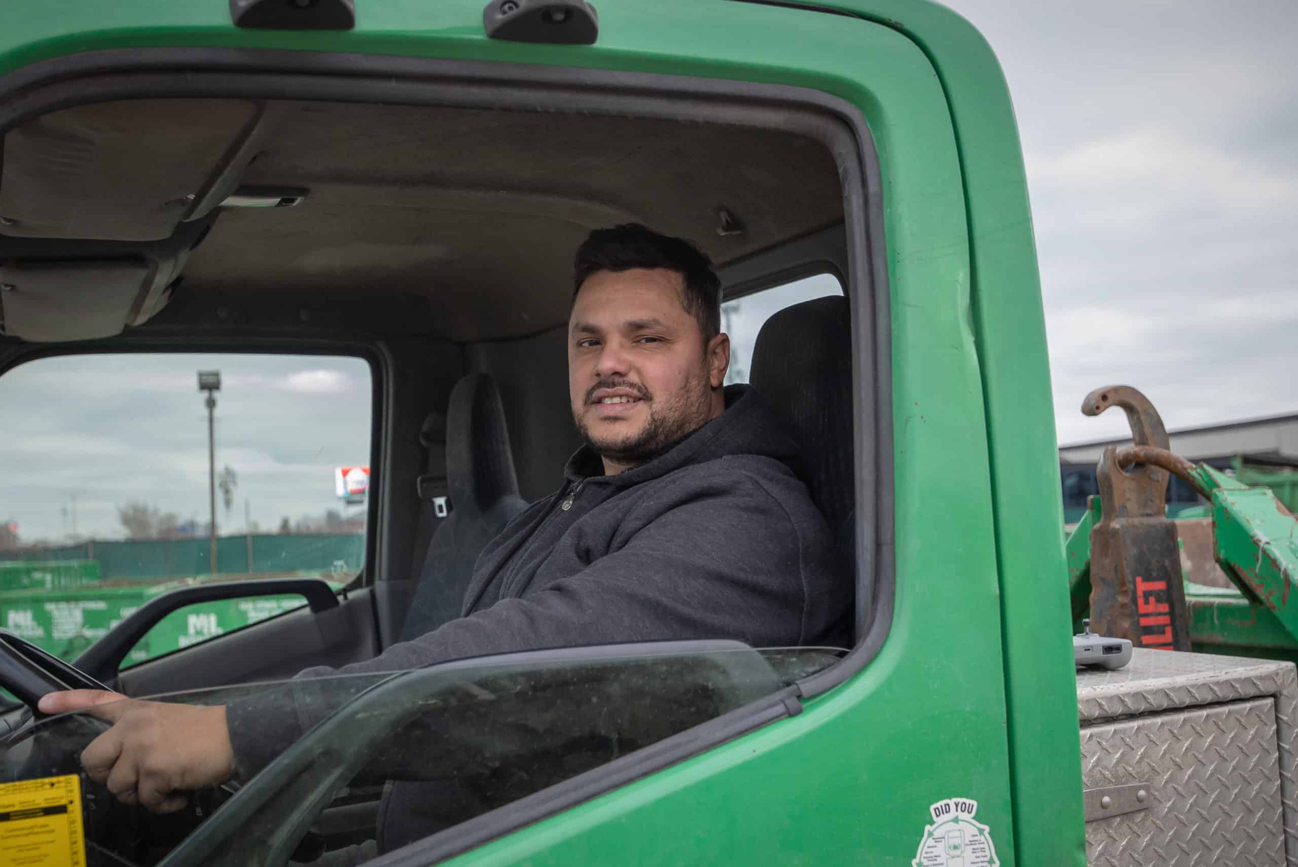 Man in ML Group truck