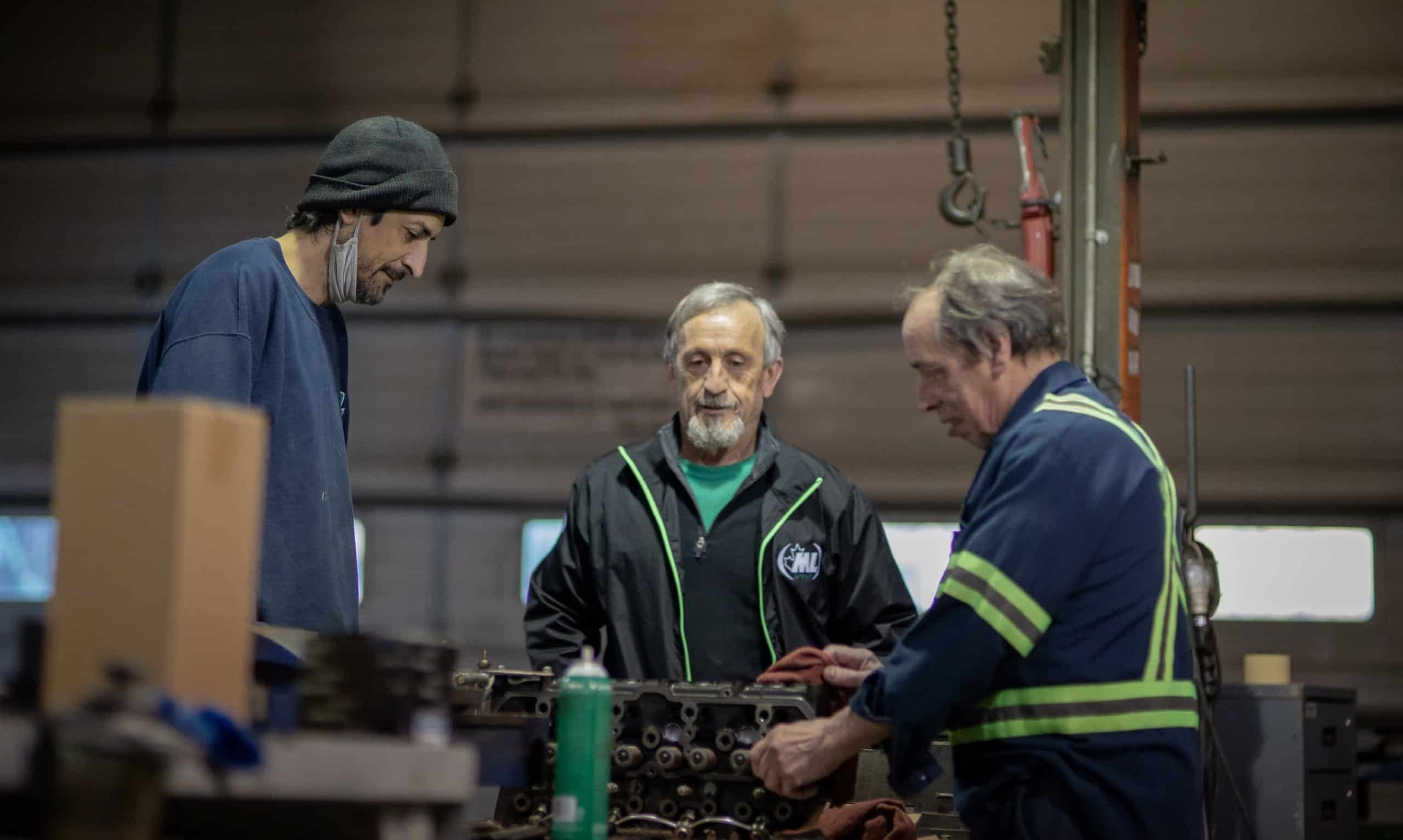 ML Group employees working