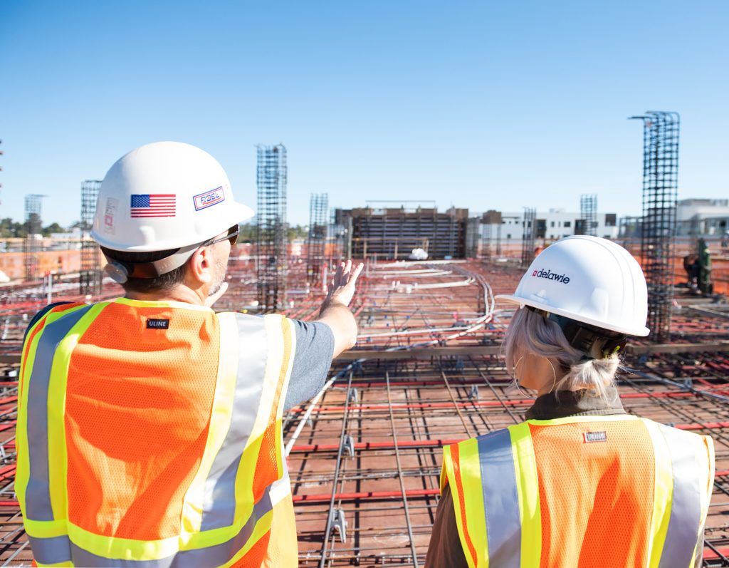 Construction crew on site